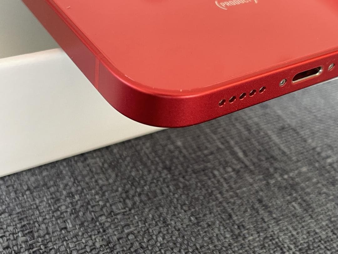 【美品】iPhone12 64GB レッド SIMフリー レザーケース付き