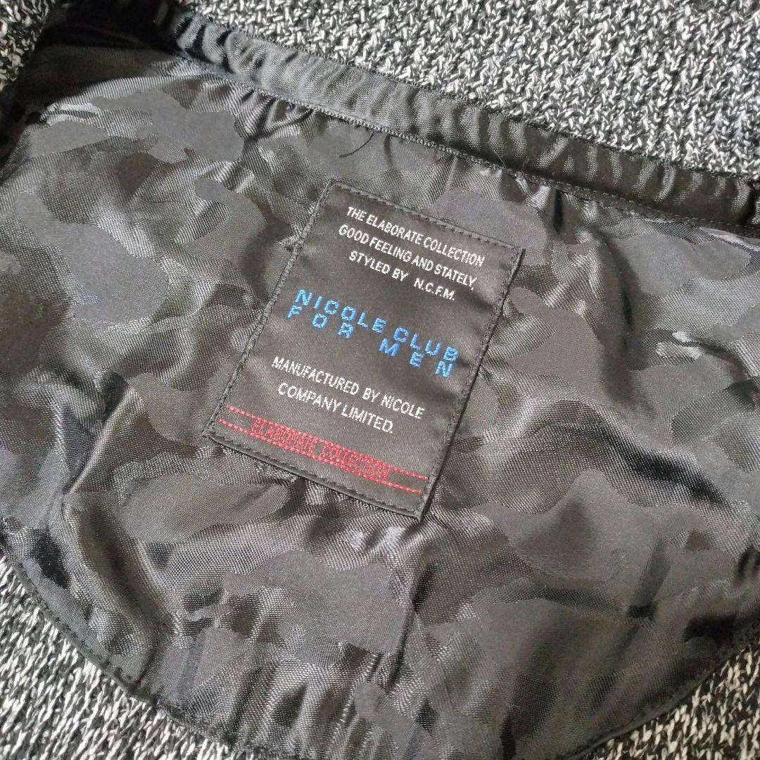 ニコルクラブフォーメン　スタンドカラージップアップジャケットブルゾン