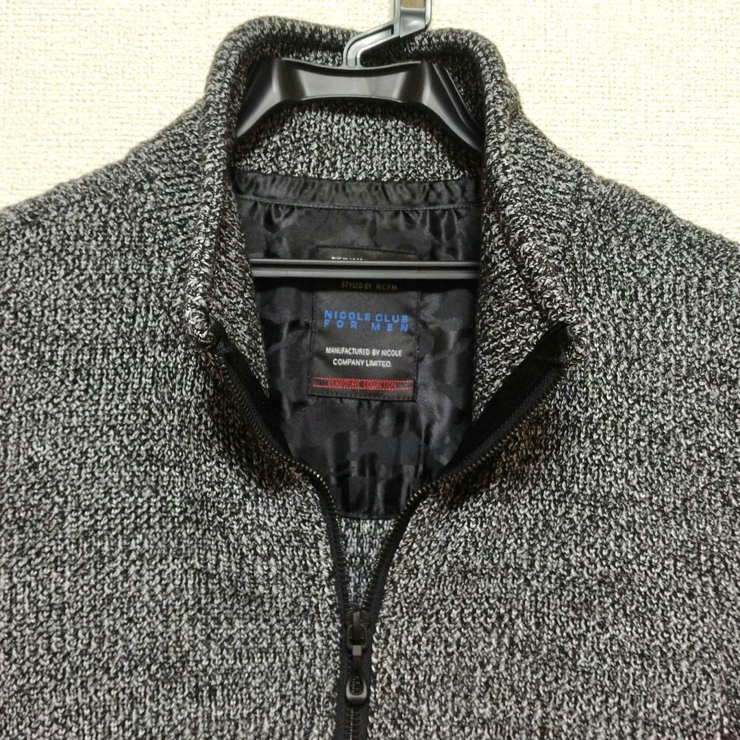 ニコルクラブフォーメン　スタンドカラージップアップジャケットブルゾン