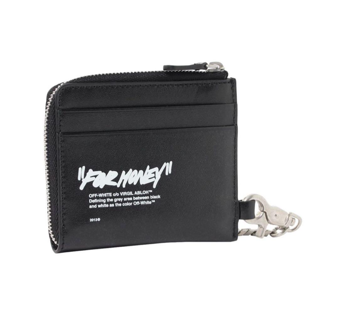 OFF-WHITE FOR MONEY ウォレットチェーン ブラック