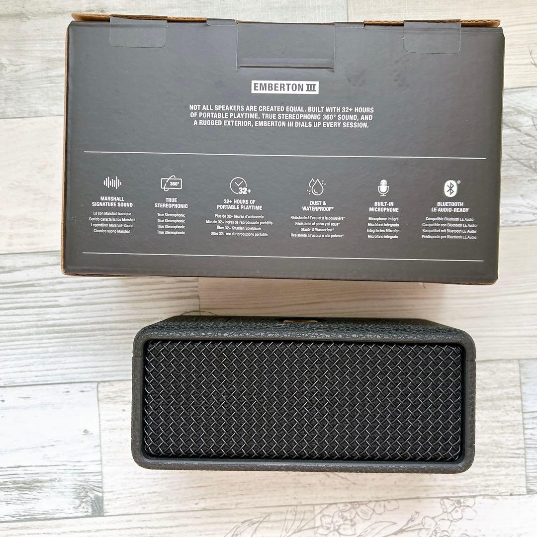 Marshall Emberton III ワイヤレススピーカー ブラック