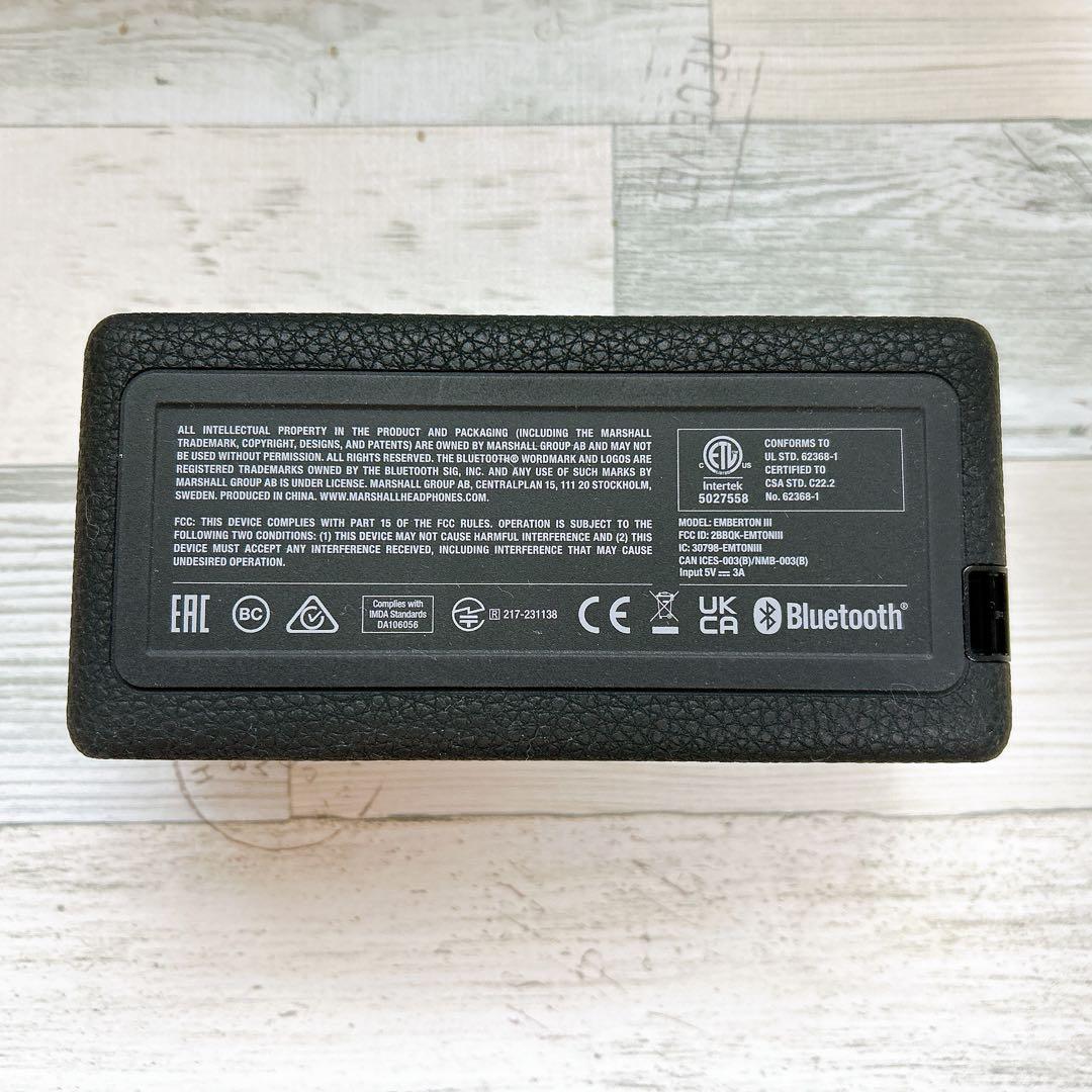 Marshall Emberton III ワイヤレススピーカー ブラック