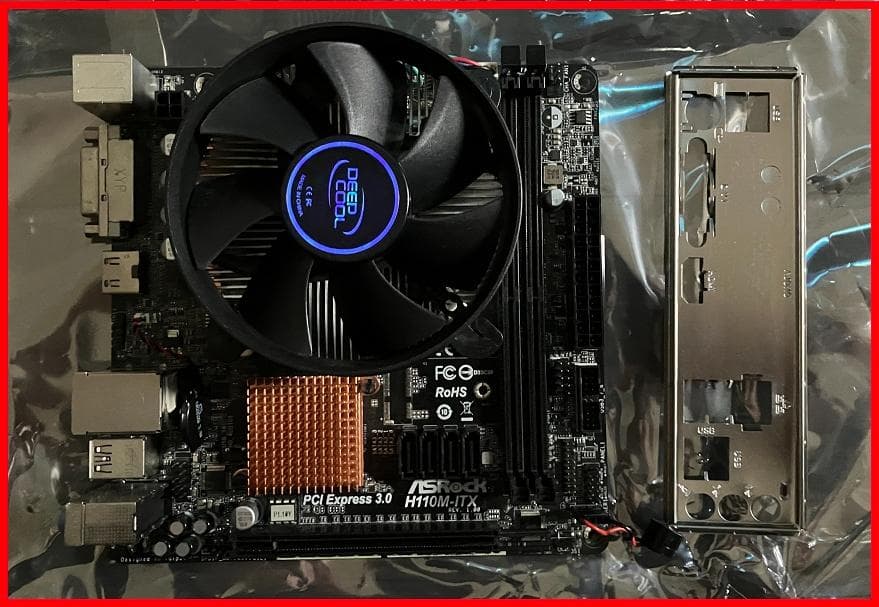 ASRock H110M-ITX マザーボード、i7　6700CPU　fan