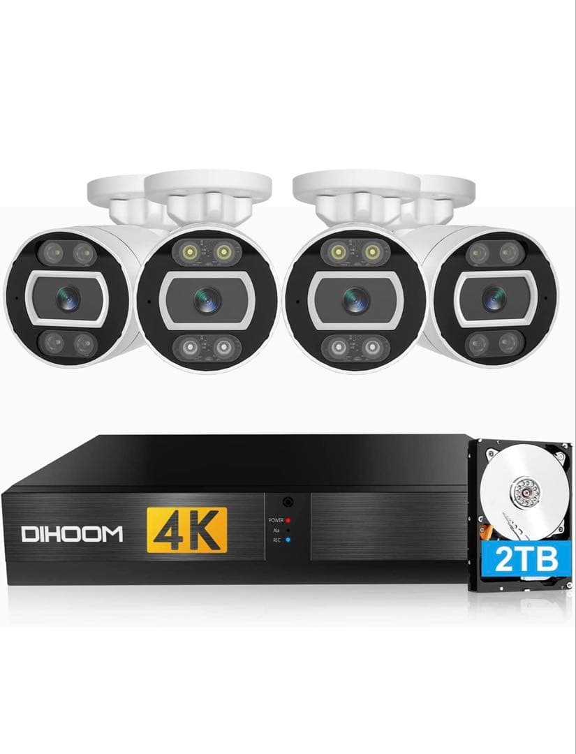 AI顔認識・4K防犯カメラ