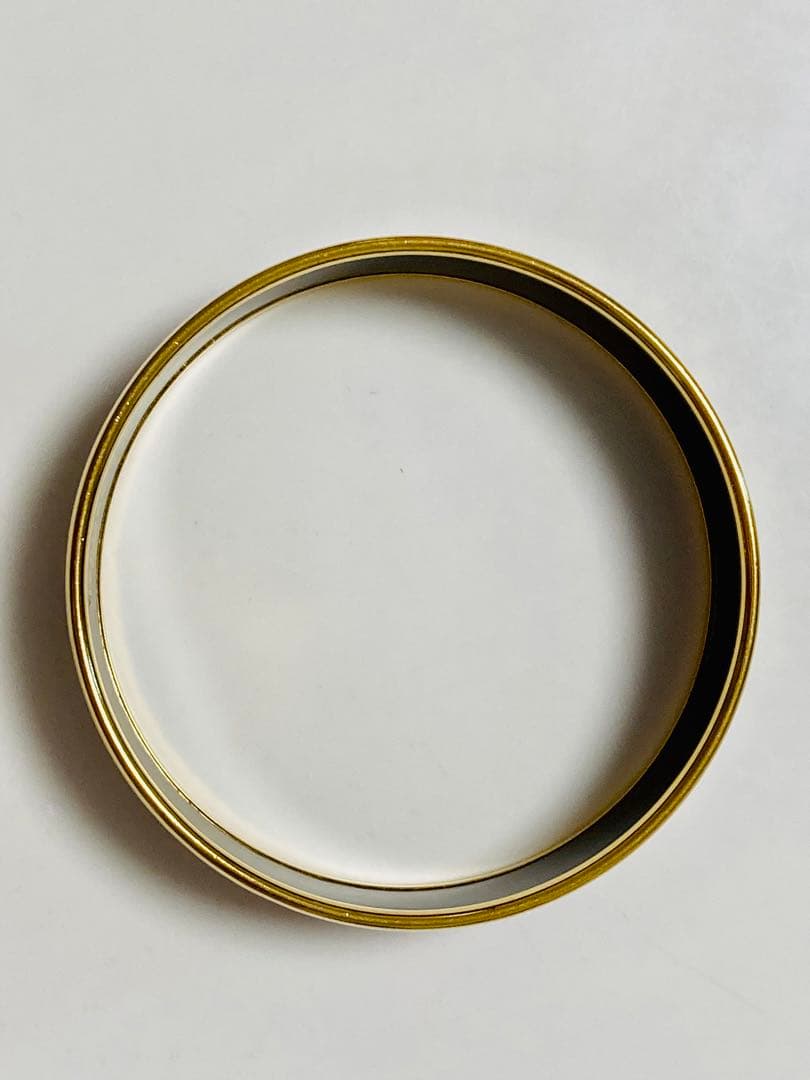 【美品】エルメス　HERMES エマイユ　バングル　七宝焼き　ゴールド