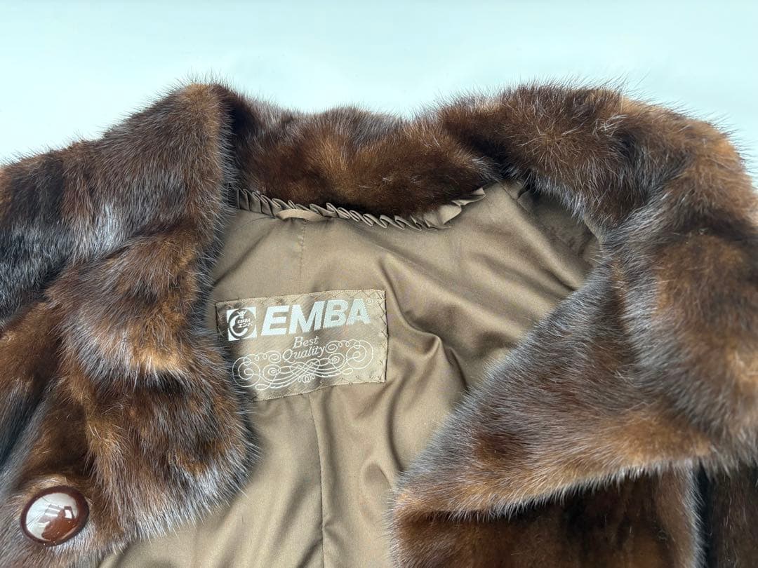 EMBA ミンク コート 毛皮 ブラウン 高級毛皮