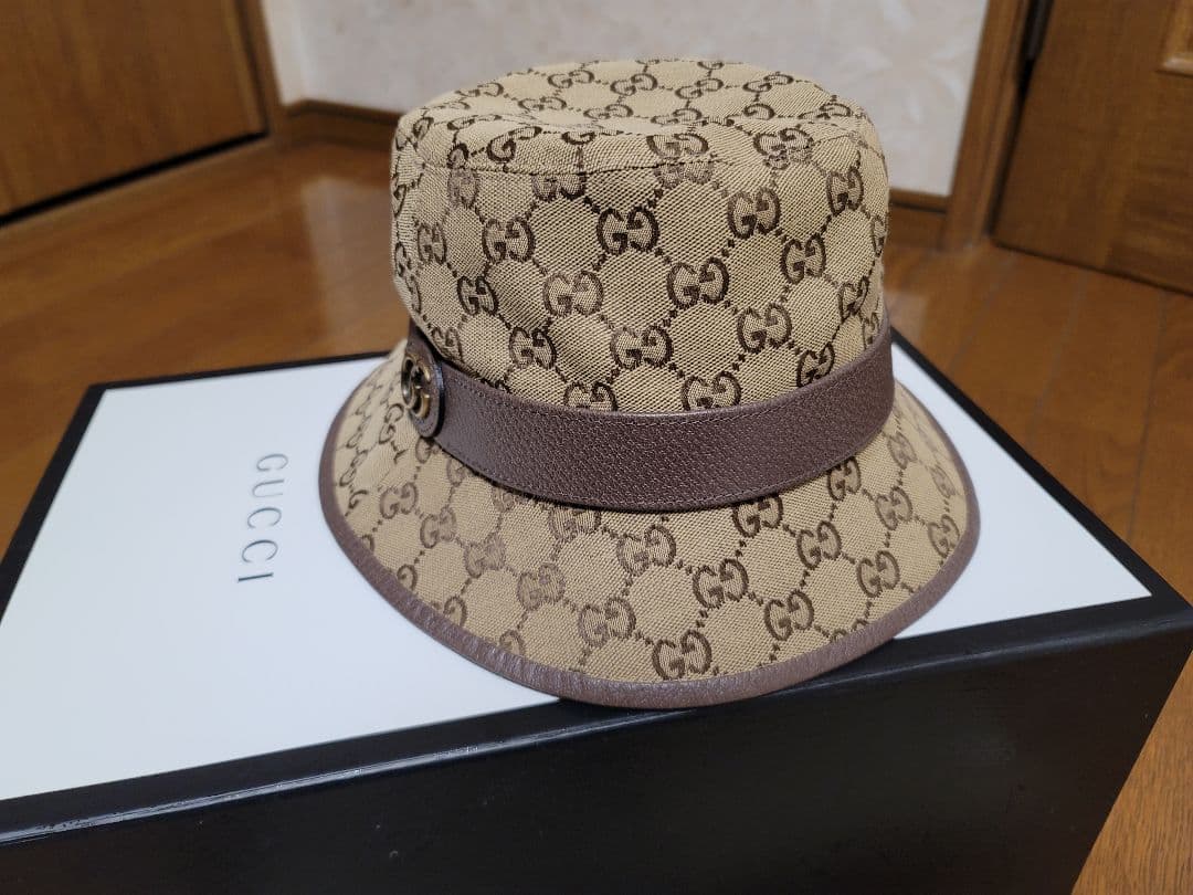 最終値下げ。GUCCI GGパターン バケットハット