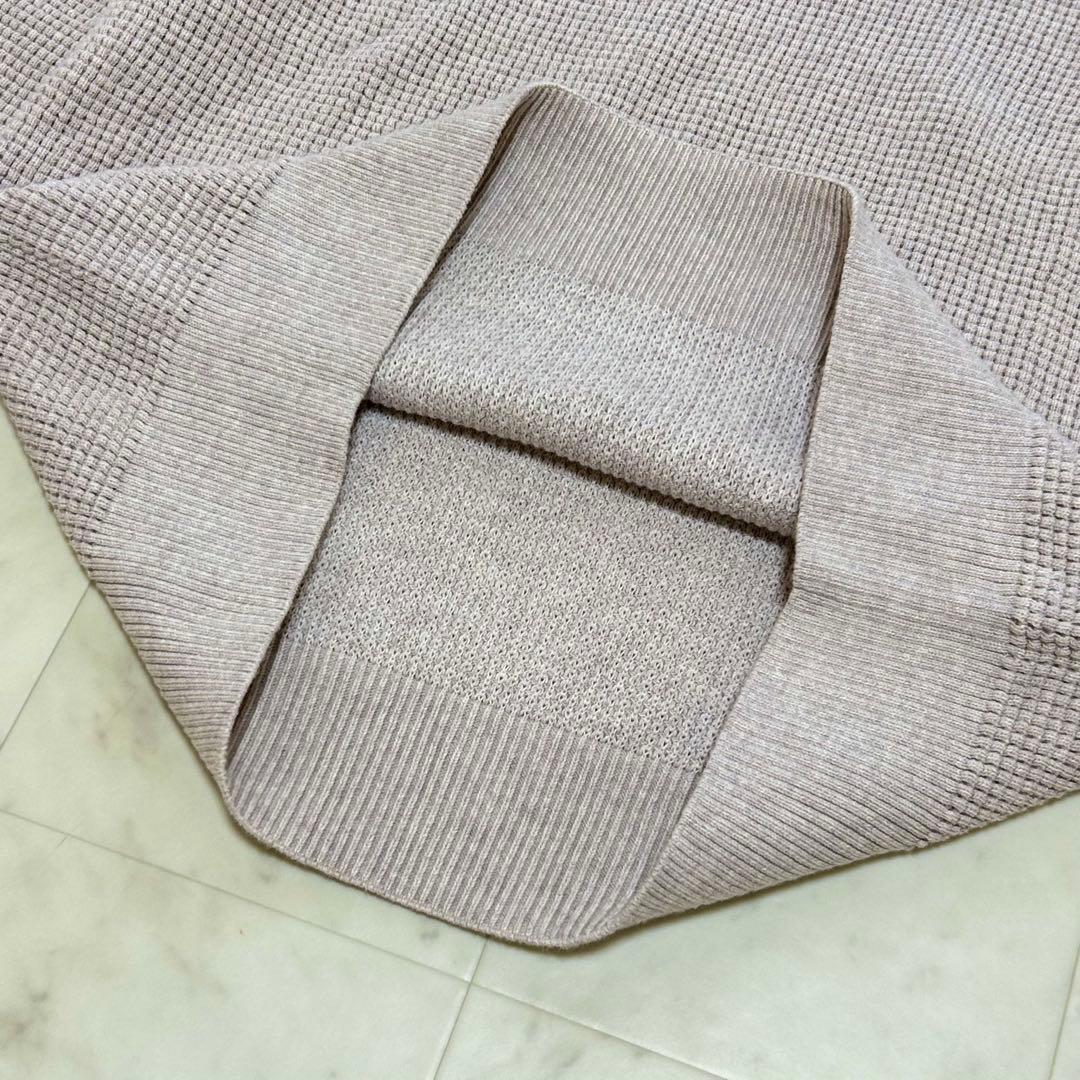 美品✨FRED PERRY ワッフルクルーネックニット ロゴ刺繍 ユニセックス