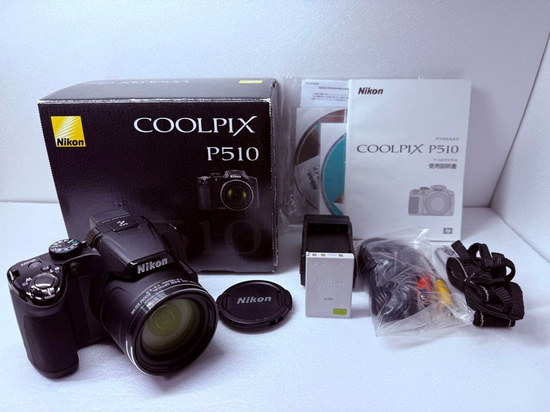 Nikon COOLPIX P510 ブラック 動作確認済 付属品豊富 デジカメ