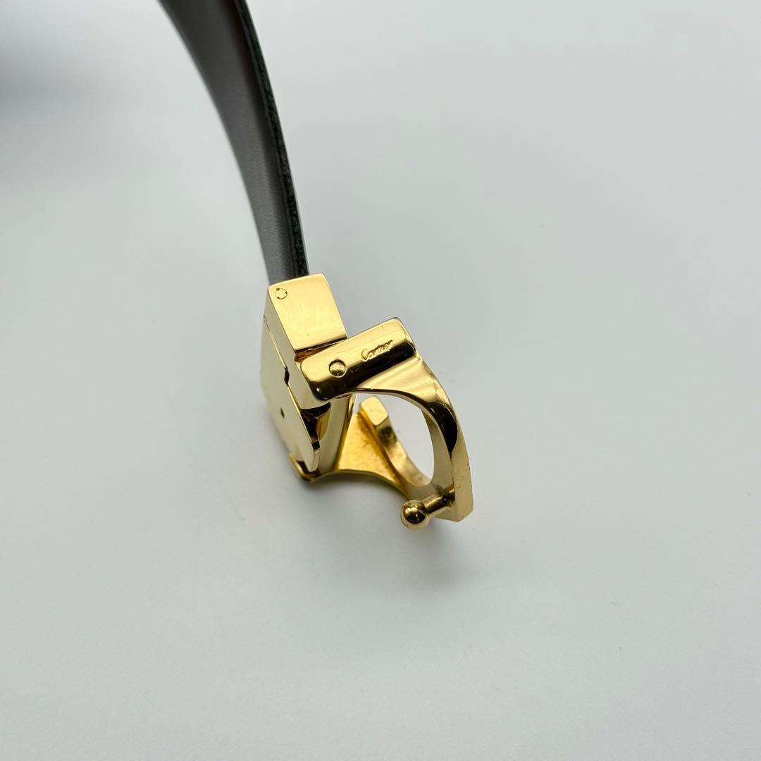 ✨良品✨カルティエ ベルトC金具 ゴールド金具 箱付 男女兼用 2色リバーシブル