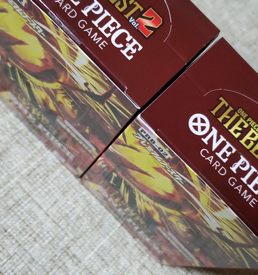新品未開封 ワンピースカード THE BEST 2 2BOXセット テープつき