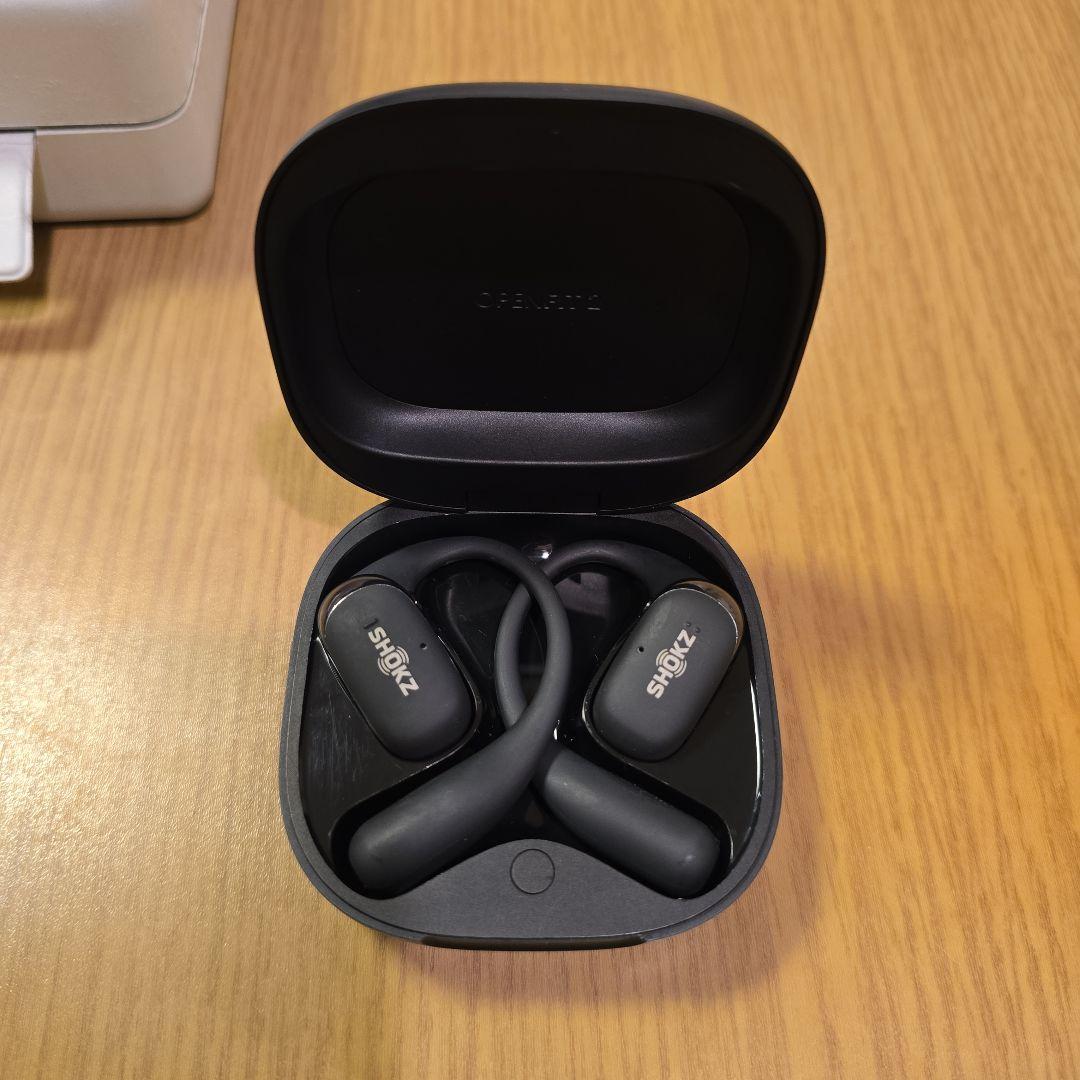 SHOKZ オープンフィット2 ブラック 充電ケース付き