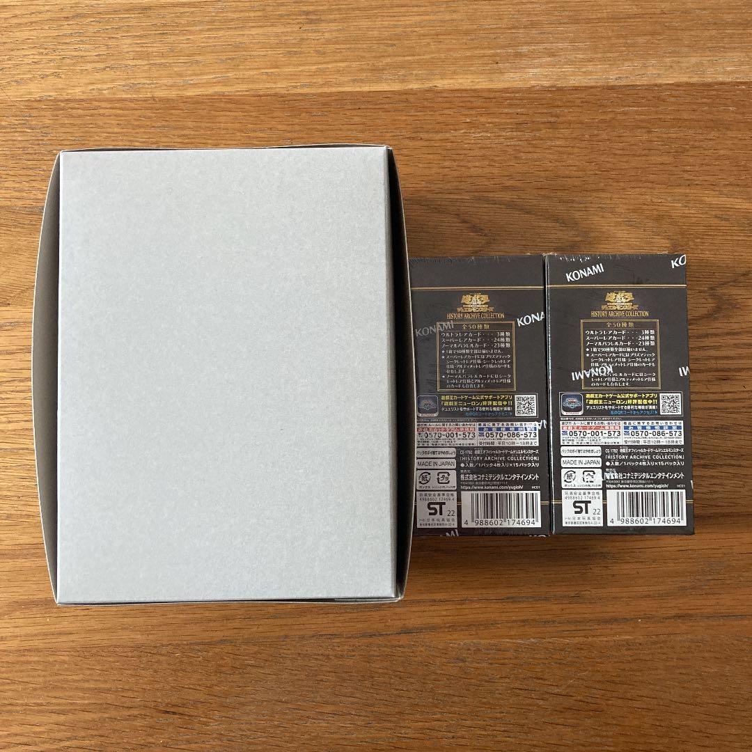 遊戯王　ヒストリーアーカイブコレクション3box シュリンク付き黄金櫃プラモデル