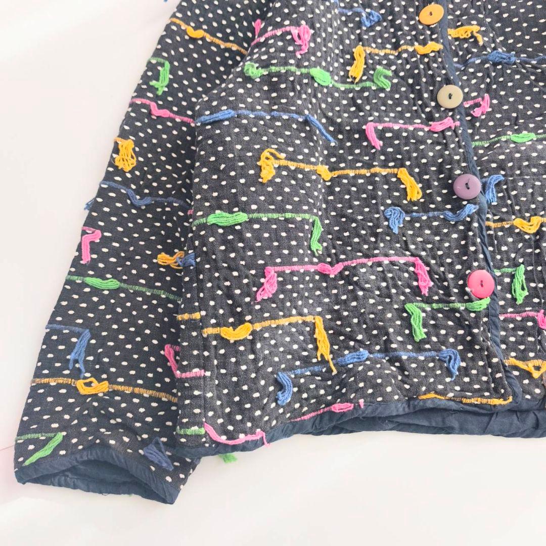 80s 90s New Directions ヴィンテージ フリンジ 　ブラック