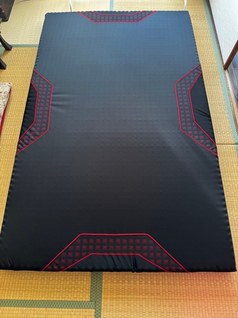 エアーマットレス セミダブルSi黒 赤