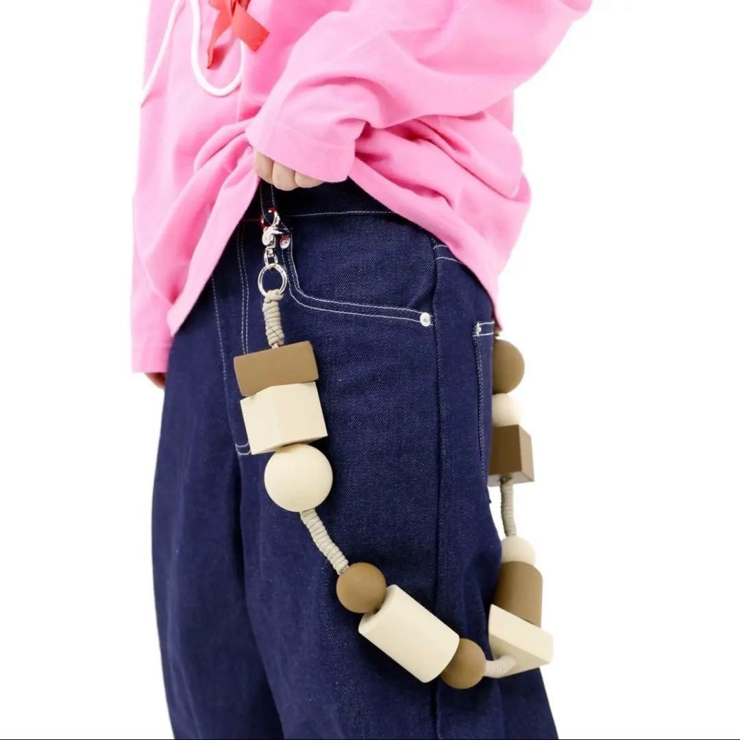 小物 isecai Toy-Brick Wallet Chain Wood