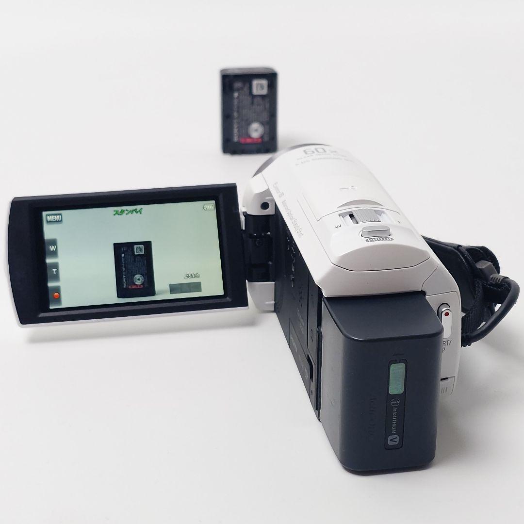 美品■SONY Handycam ハンディカム HDR-CX535 ホワイト
