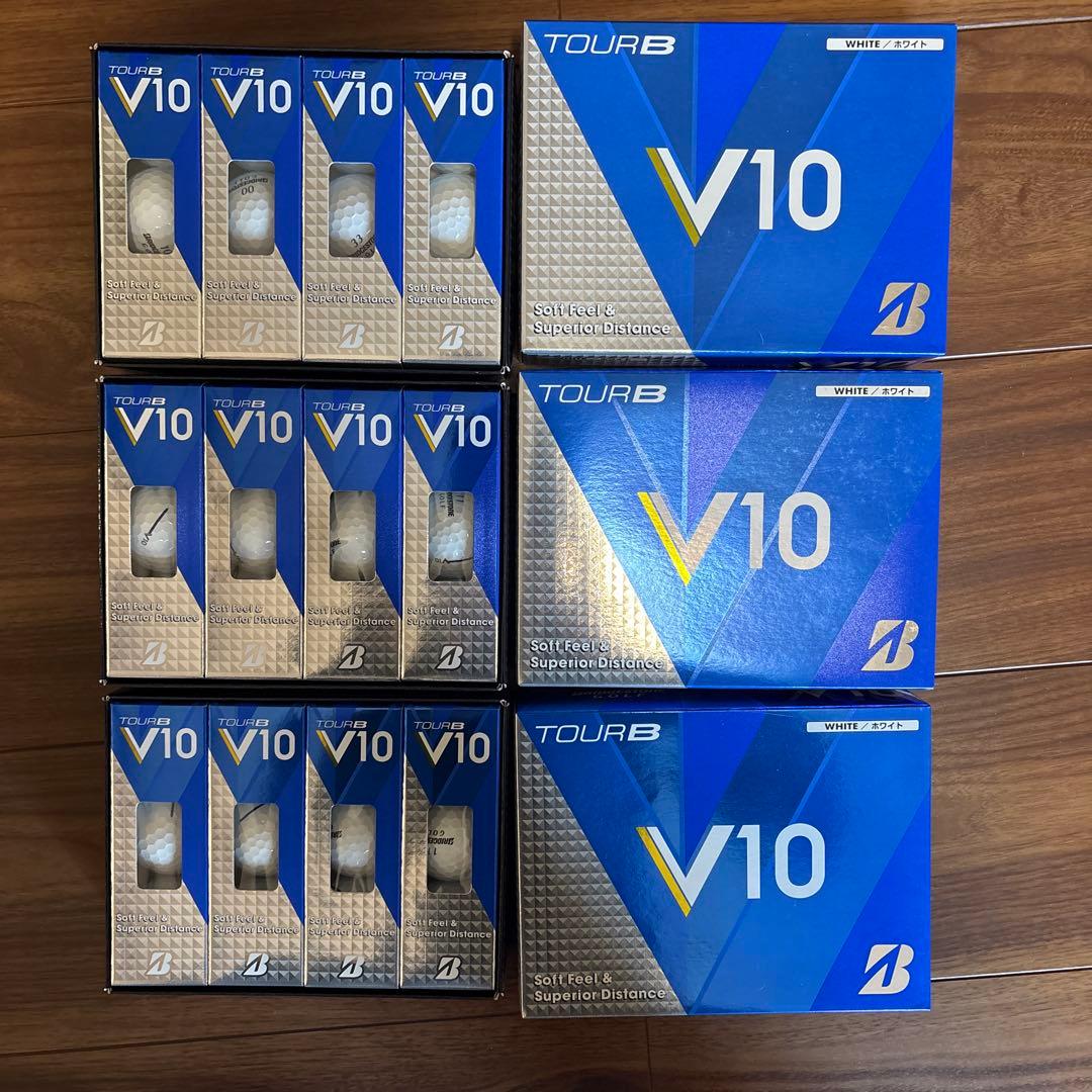 ブリヂストンTOUR B V10 ゴルフボール ホワイト 3ダース　未使用品