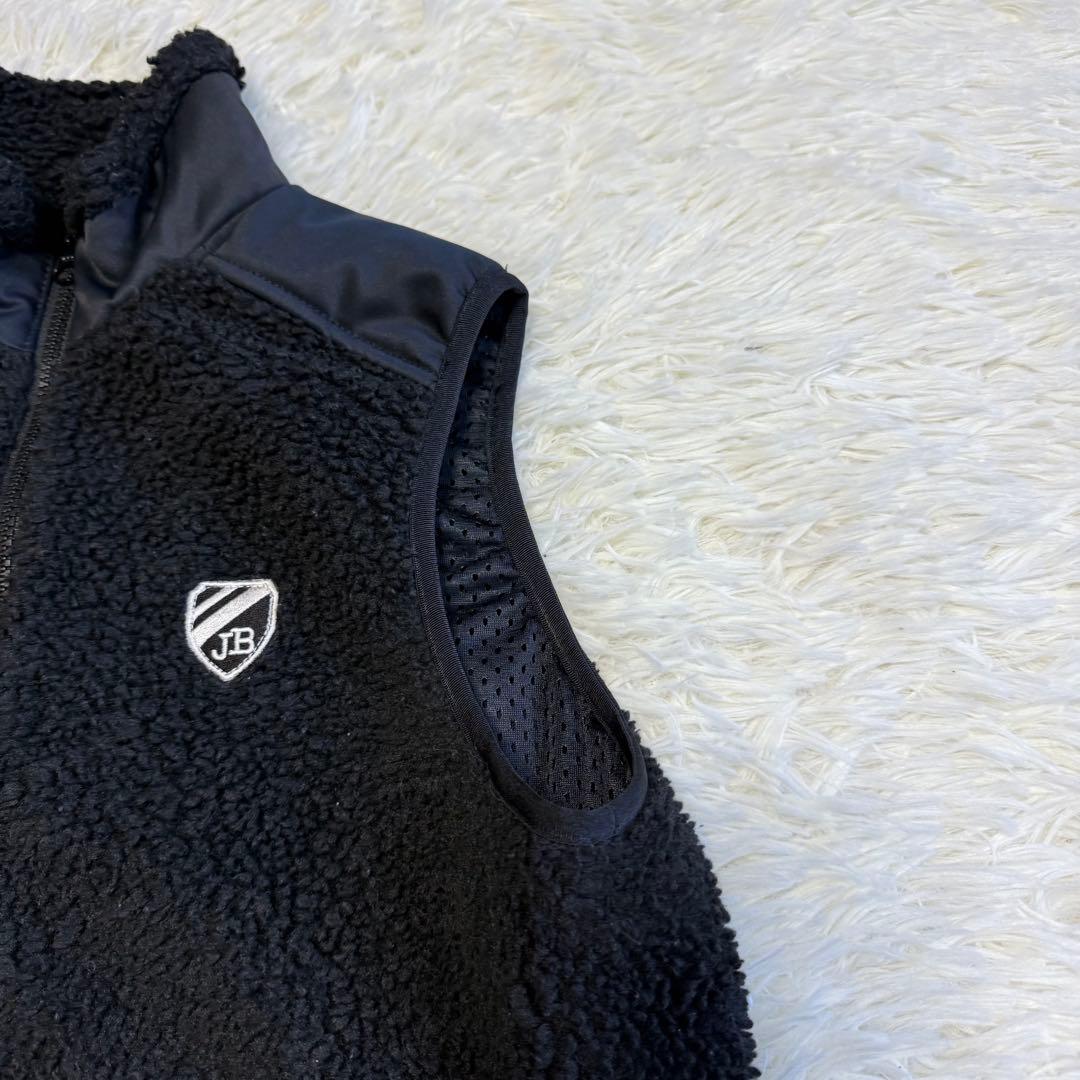 【ジャックバニー】美品 ボアベスト ブラック 1サイズ レディース