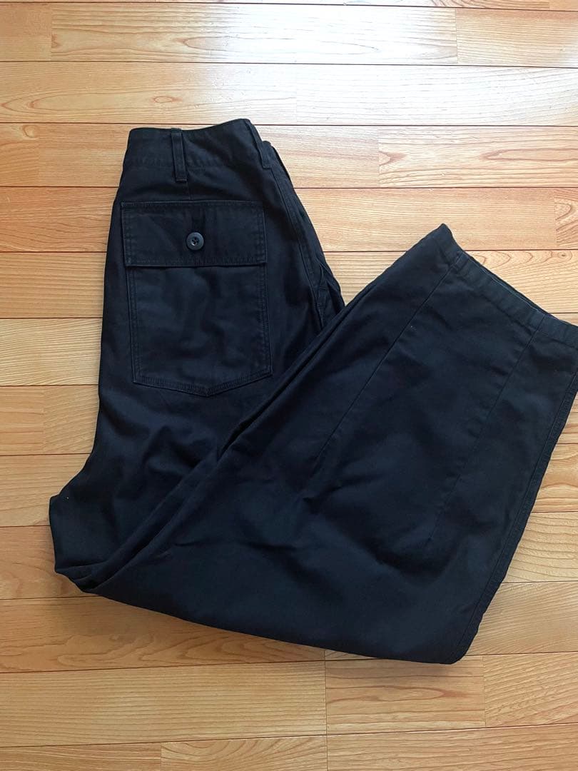 ほぼ新品RHCロンハーマン ワイド ミリタリー パンツ ブラック