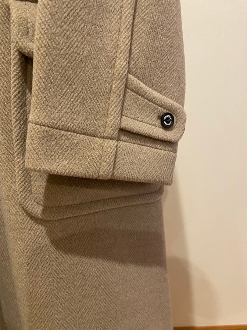 極美品 INVERTERE ウールヘリンボーン ロング ダッフルコート 90’s