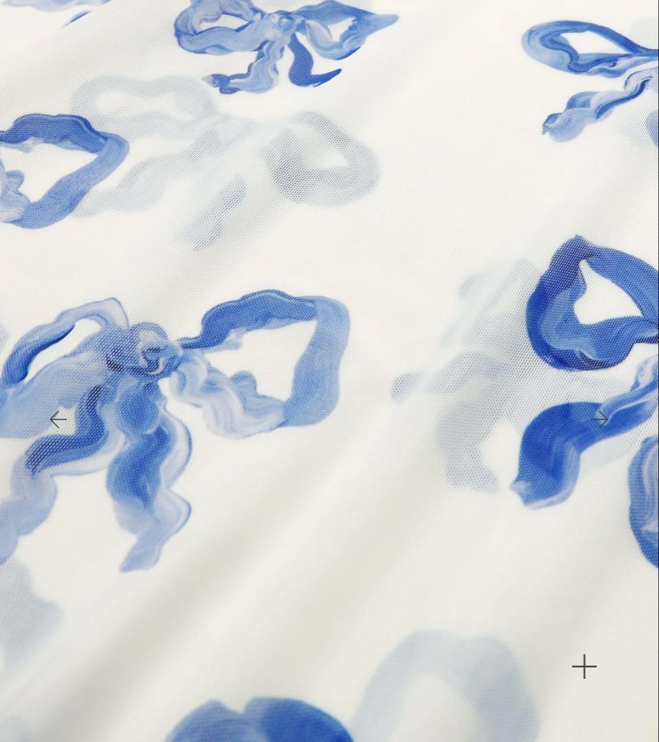 ポピー　あさぎーにょ　激かわブルーリボンシースルーハイネック新品