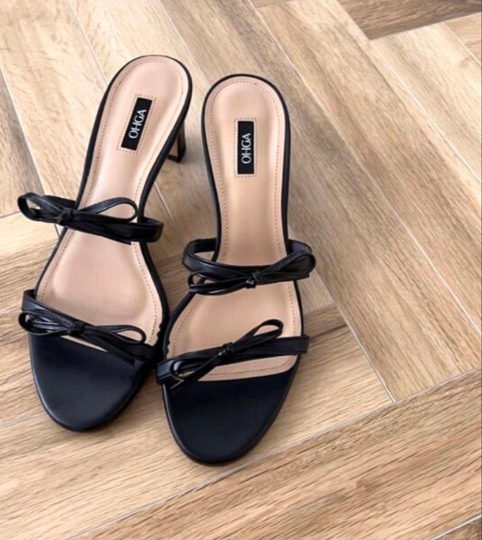 OHGA オオガ リボンサンダル 23.5cm