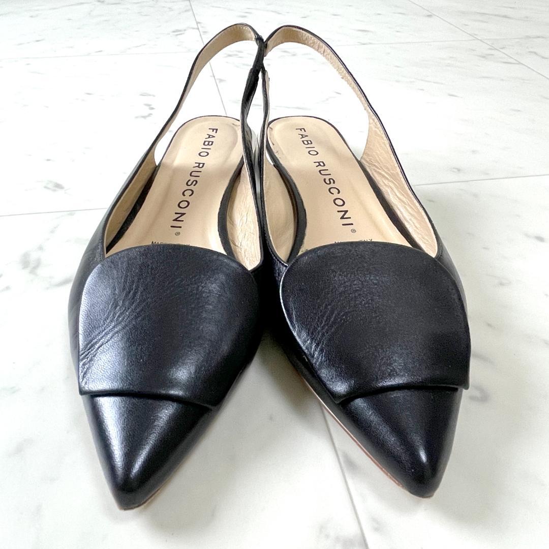 ファビオルスコーニ 24.5 オーナメント付ポインテッドバックバンド 本革