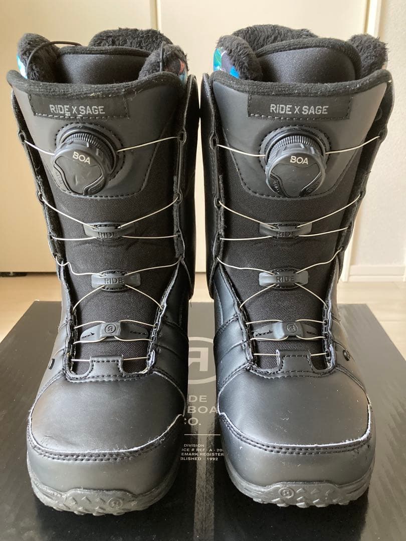 RIDE SAGE スノーボードブーツ ブラック女性用24.5cm