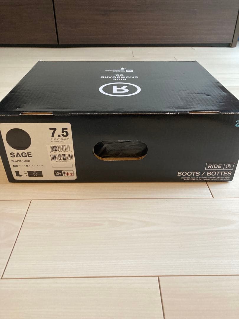 RIDE SAGE スノーボードブーツ ブラック女性用24.5cm