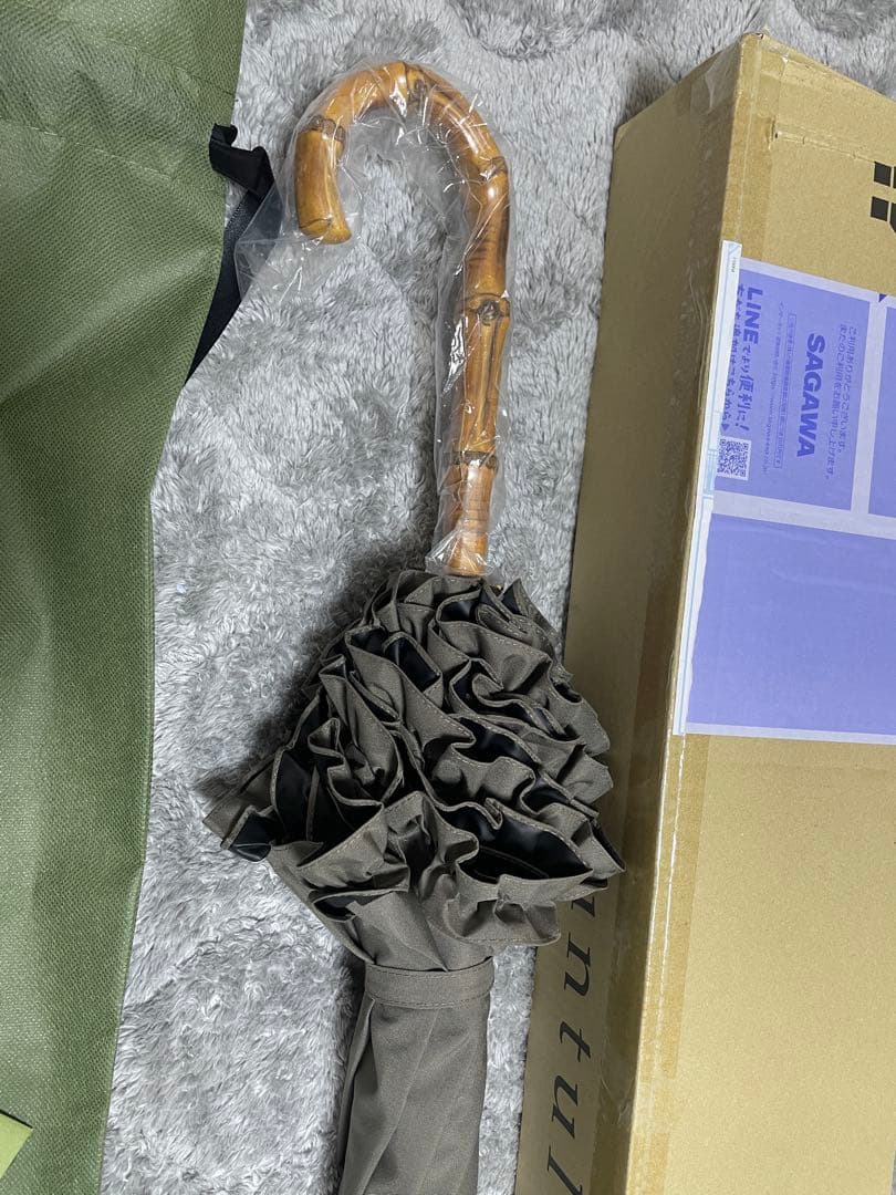 untule ラージサイズ　(60cm)フリル　ダークグレー