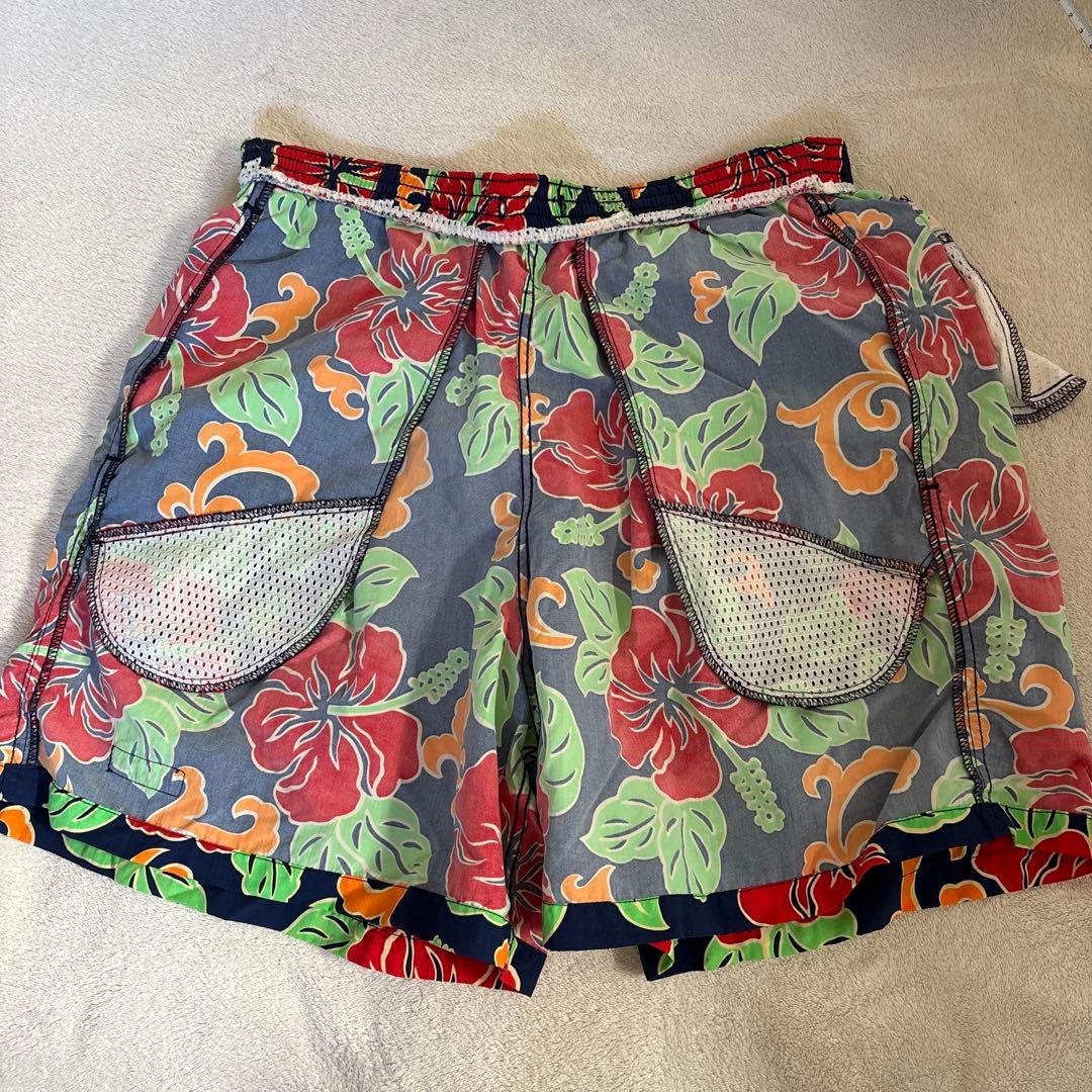 patagonia ハイビスカス柄 バギーズ ショーツ 90s Mアロハ