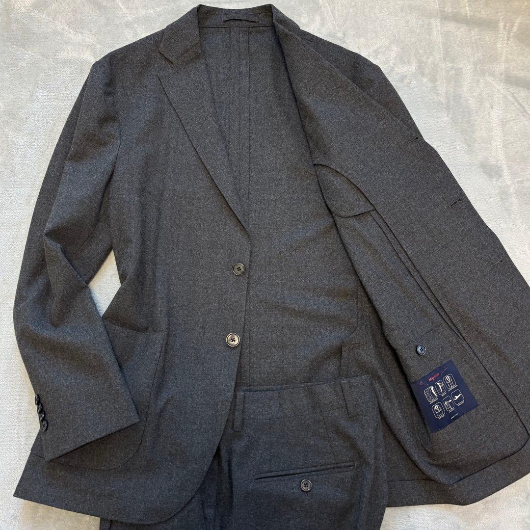 美品 現行ロゴ✨LARDINI セットアップスーツ イージーウェア トラベル50