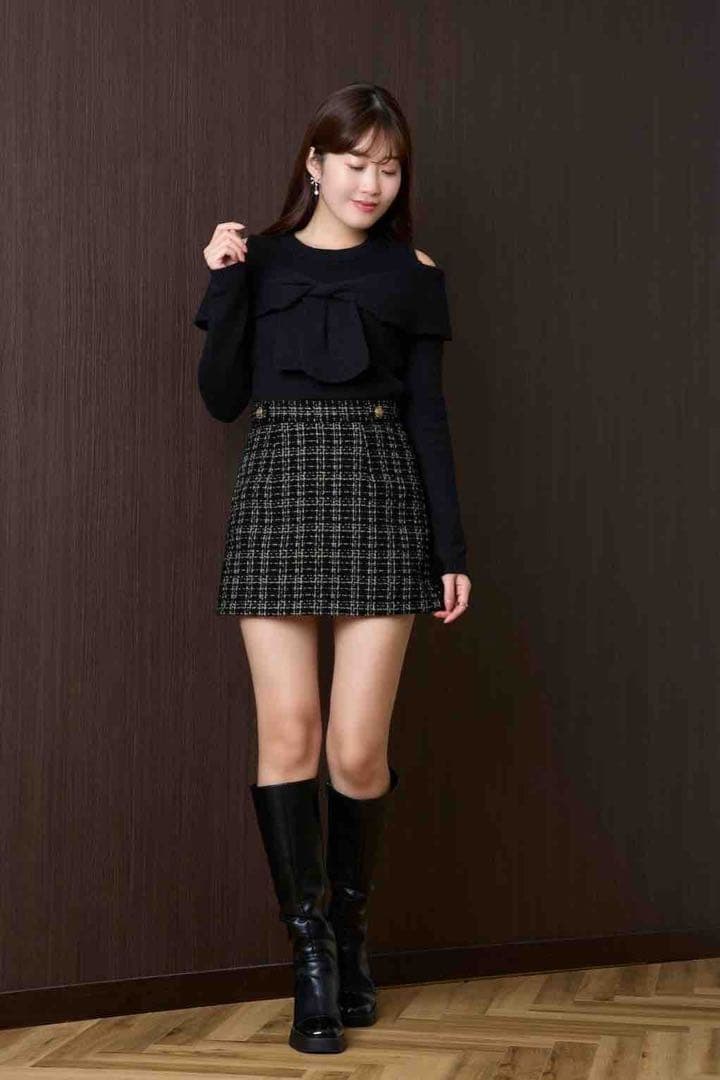 新品未使用 Verlet Tweed Mini Skort