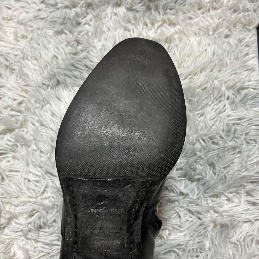 【良品】SAINT LAURENT PARIS 本革 サイドジップ 41