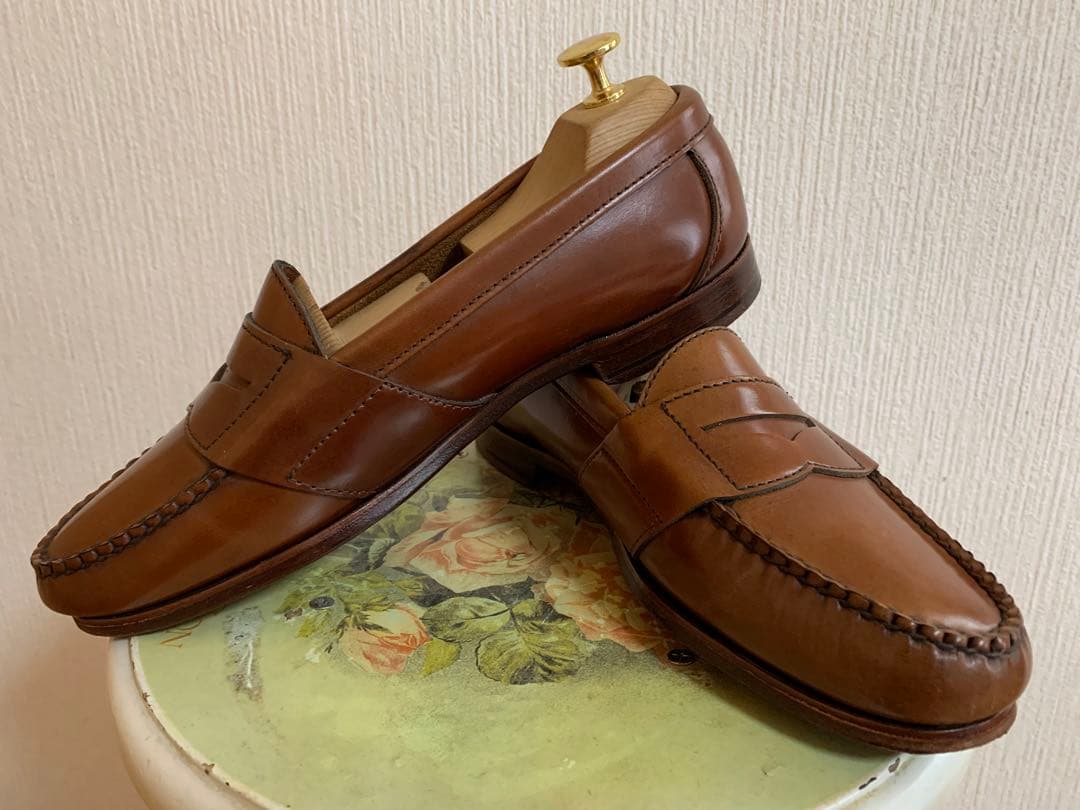 希少 ウイスキーコードバンANSEWN アンソーン ローファー