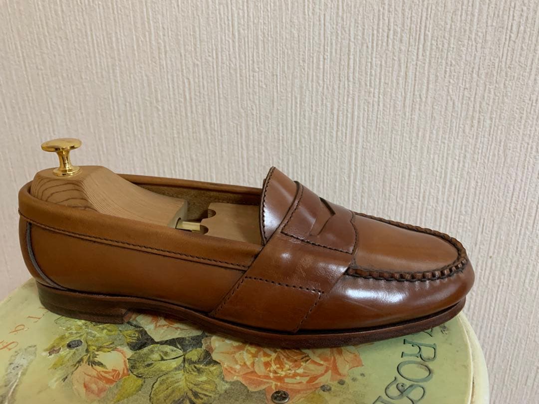 希少 ウイスキーコードバンANSEWN アンソーン ローファー