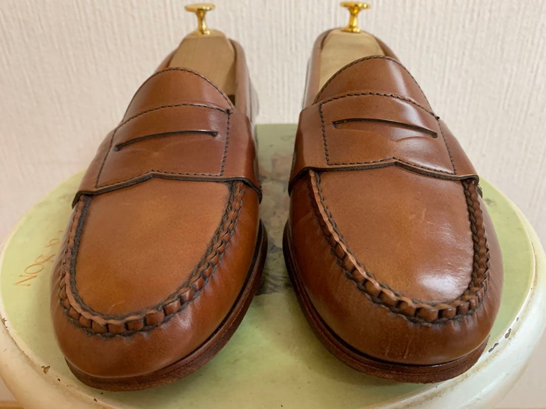 希少 ウイスキーコードバンANSEWN アンソーン ローファー