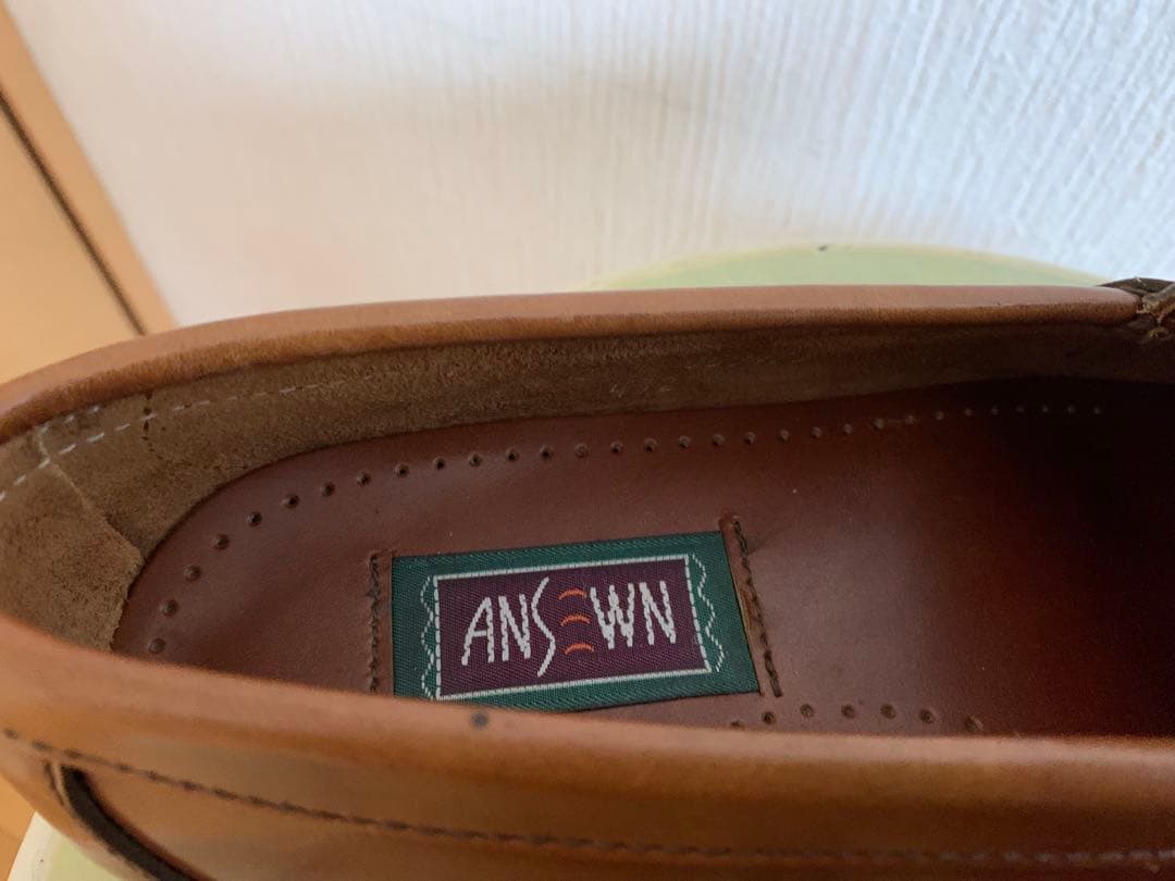 希少 ウイスキーコードバンANSEWN アンソーン ローファー