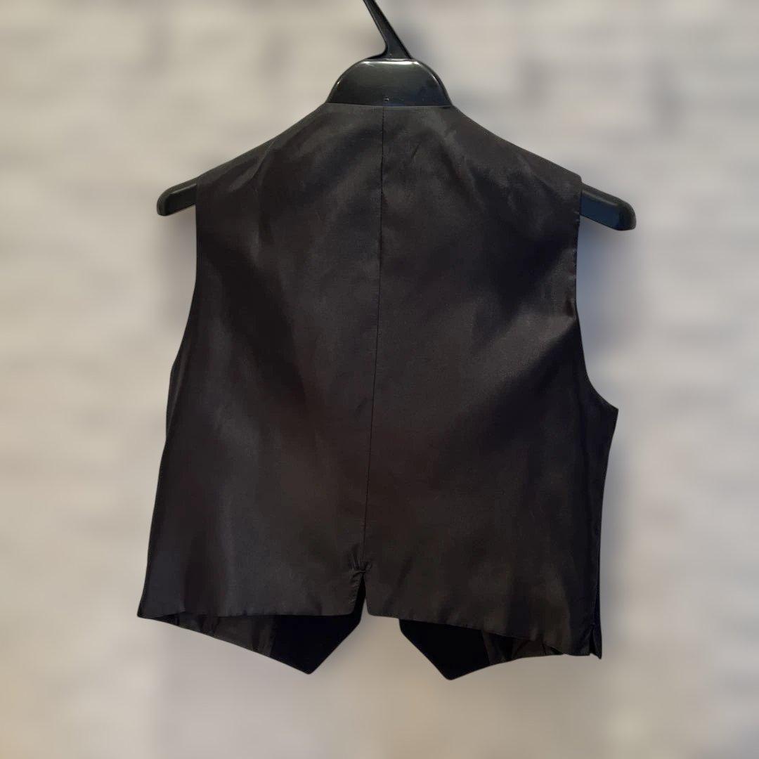 美品ワンダーファクトリー フォーマルスーツセット150 6点+蝶ネクタイ付