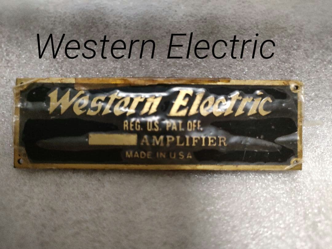 Western Electric ネームプレート　銘板