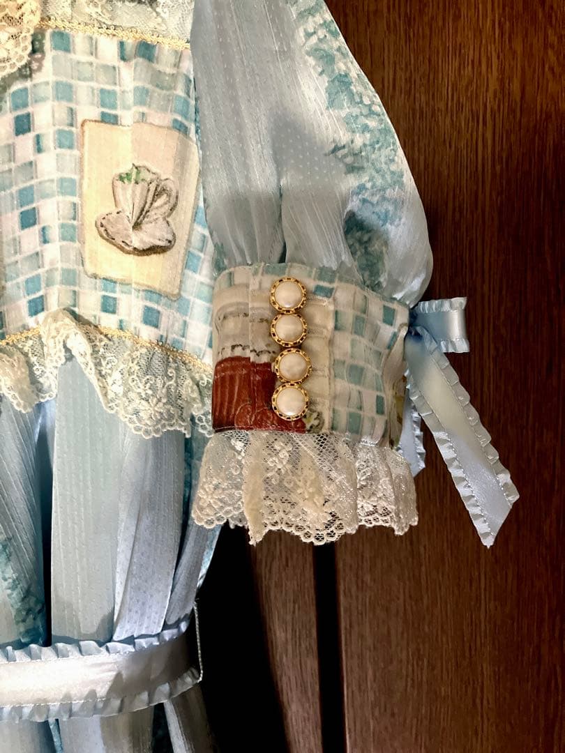 BABY 覚めない夢をみるためのRe・ci・pe柄 ワンピース カチューシャ