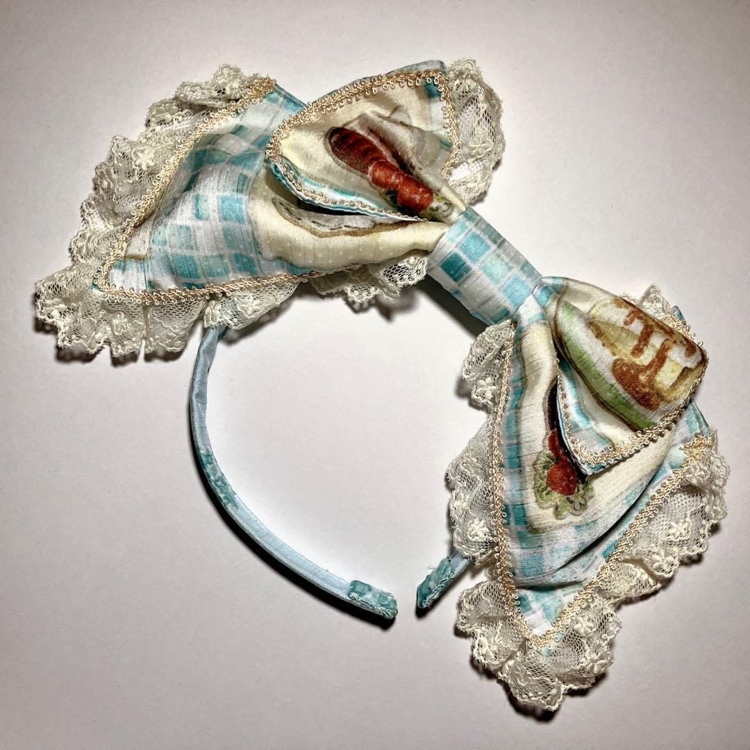 BABY 覚めない夢をみるためのRe・ci・pe柄 ワンピース カチューシャ