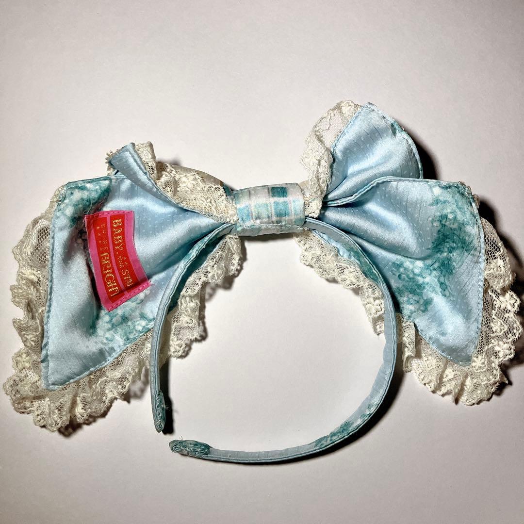 BABY 覚めない夢をみるためのRe・ci・pe柄 ワンピース カチューシャ