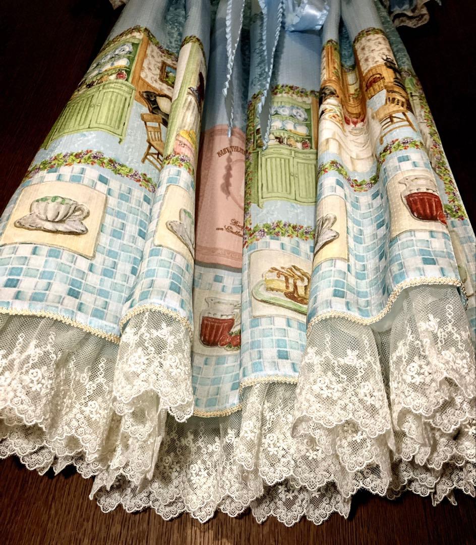 BABY 覚めない夢をみるためのRe・ci・pe柄 ワンピース カチューシャ