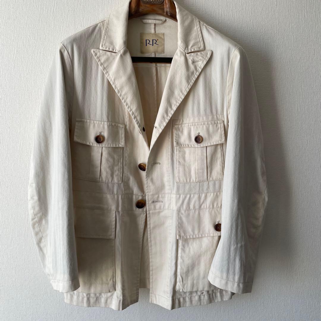RR/アールアール サファリジャケット コットン　46 エクリュ