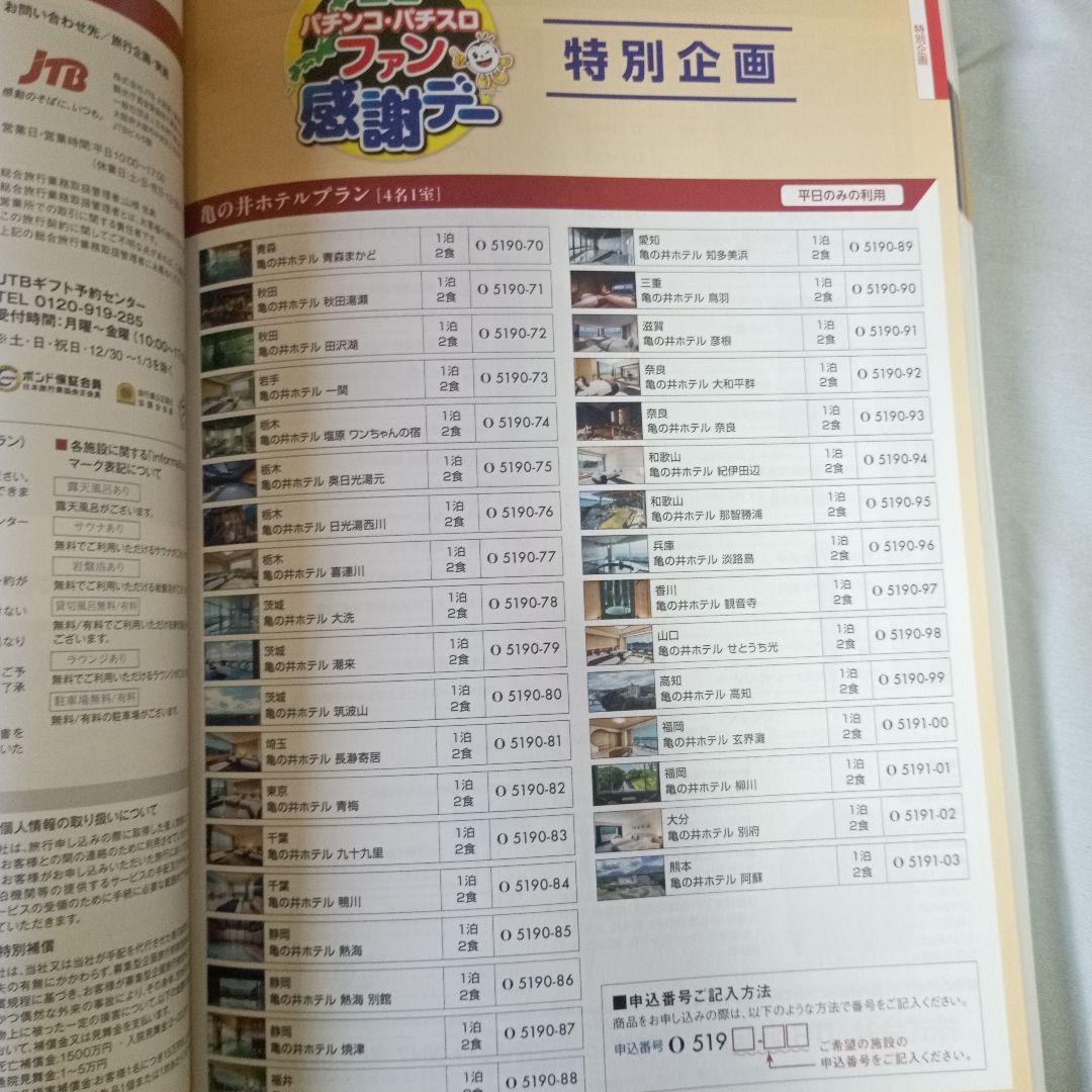 全国パチンコパチスロ感謝デーカタログAコース1等賞（未使用）