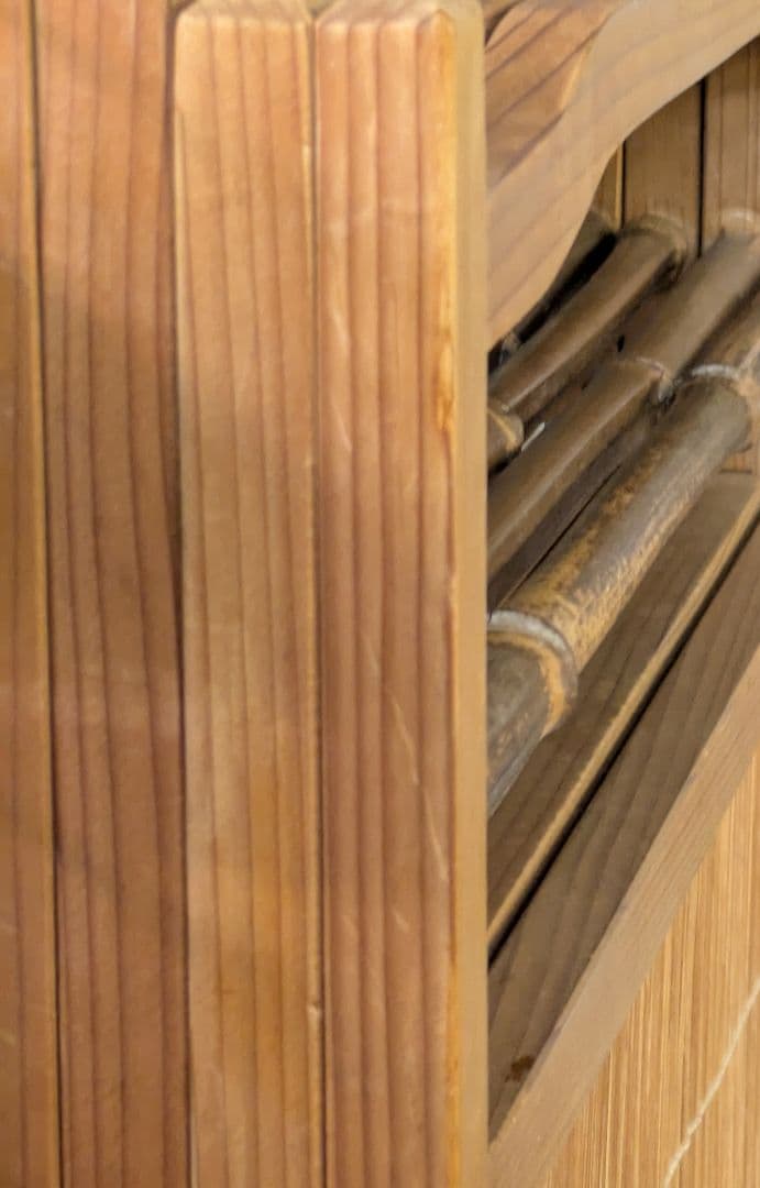 和風 衝立 スクリーン パーティション 間仕切り 4連 衝立天然木 送料無料