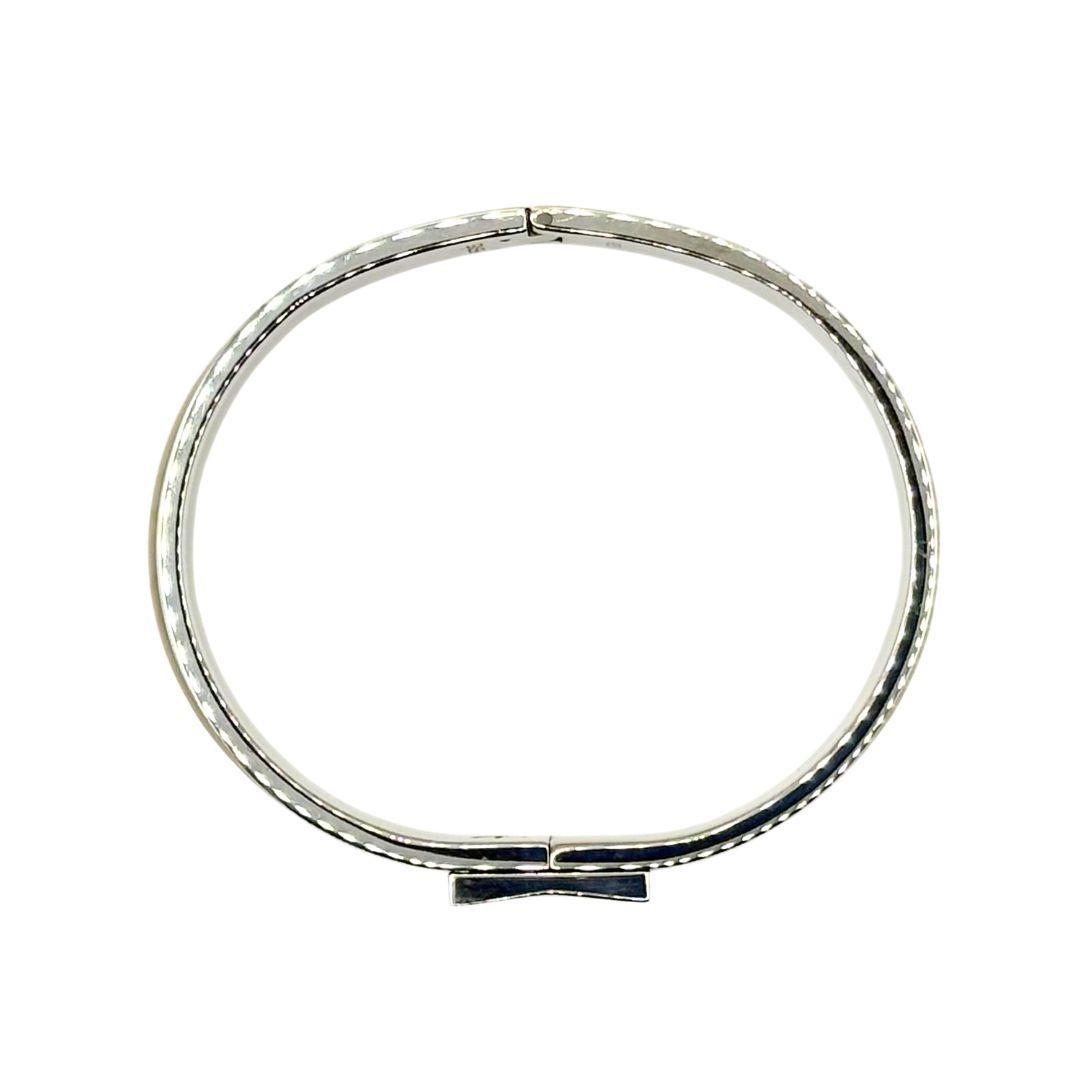 エルメス エナメルバングル シルバー925 アニマルモチーフ ヴィンテージ