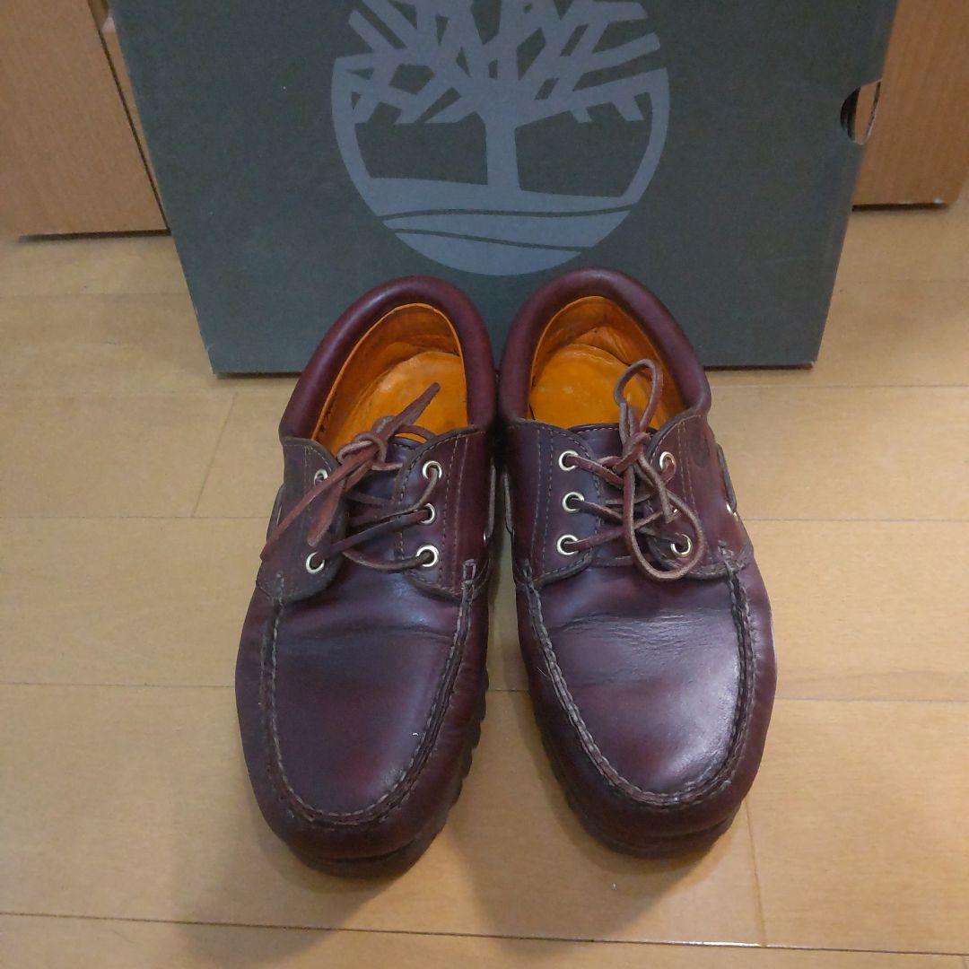 【ケア済・値下げ可】Timberland 3eye バーガンディ 25.5